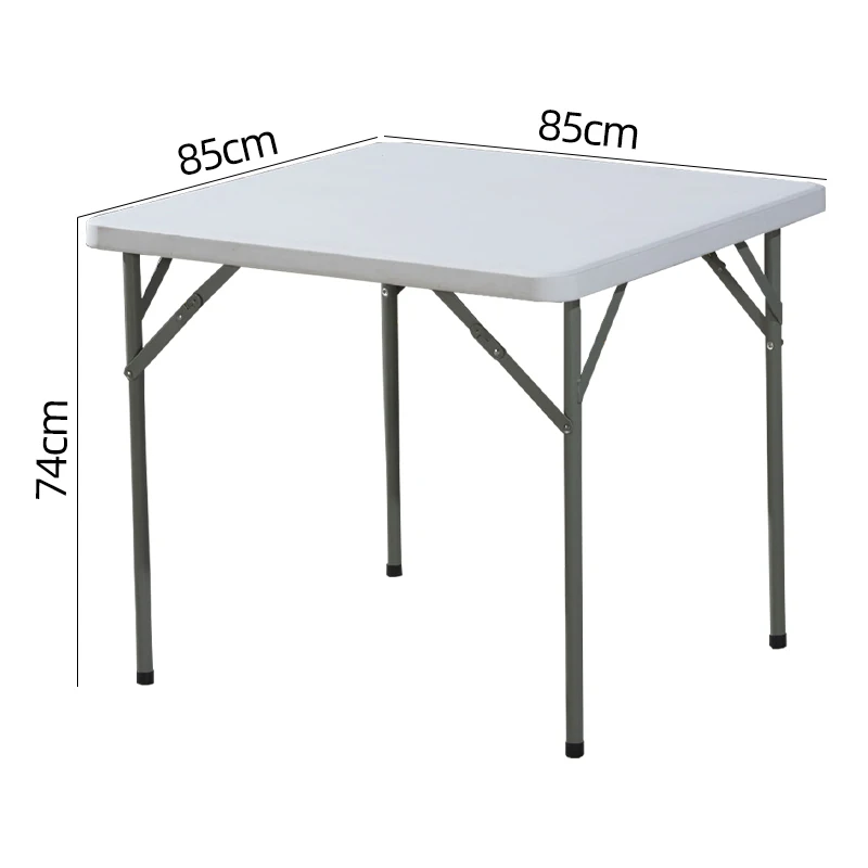3 фута 85*85*74 практичный квадратный игровой стол HDPE складной сверхпрочный портативный для пикника вечеринки