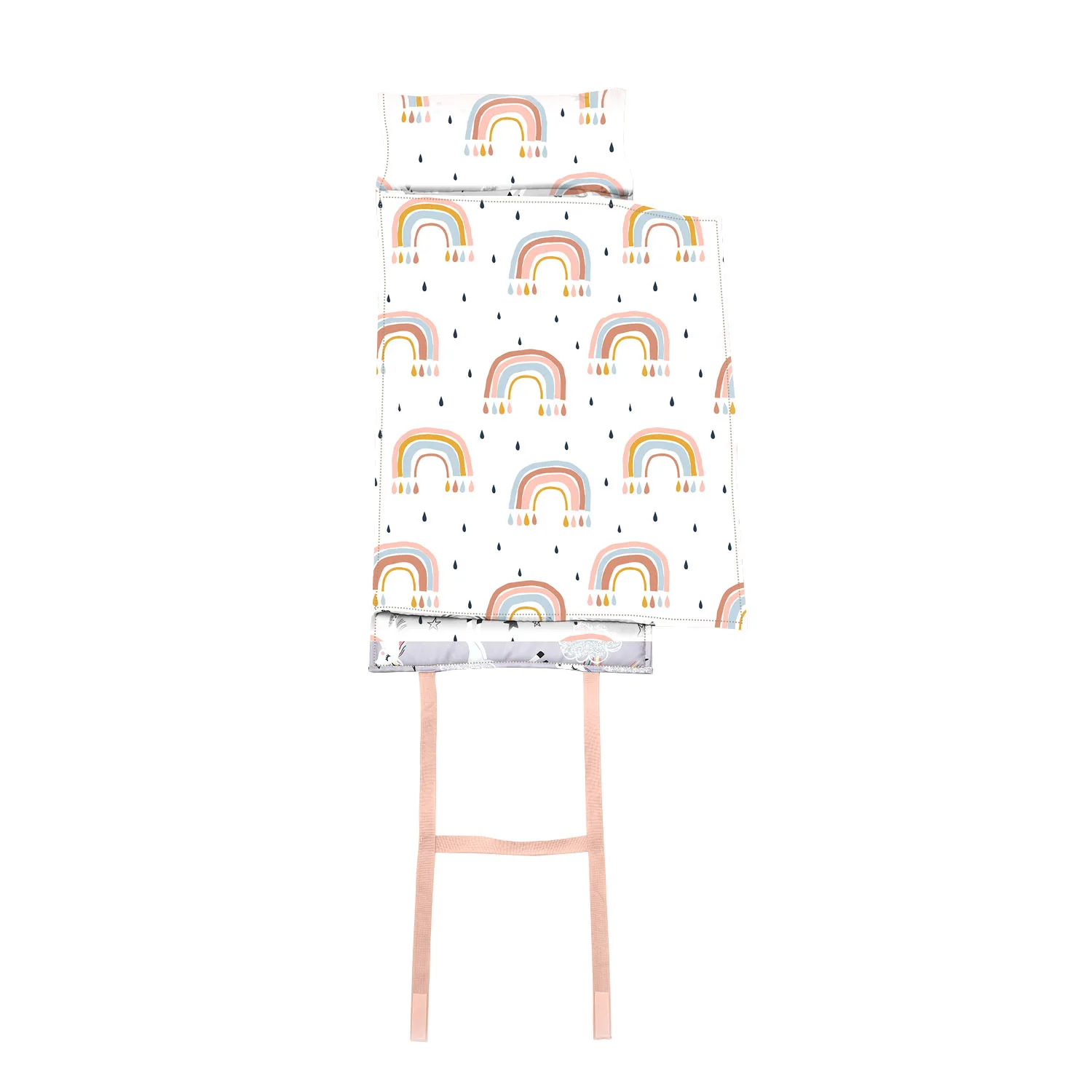 Preschool Custom Printing Kids Toddler Nap Mat Rolled Up Portable Rolled Weighted Nap Blankets For Toddlers Sleeping Nap Mat