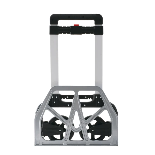 Aluminum shopping trolley cart with 2 PP + EVA castor