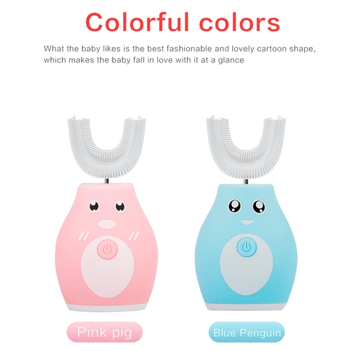  Радужные зубные щетки Black Custom Elephant Family NylonToothbrush