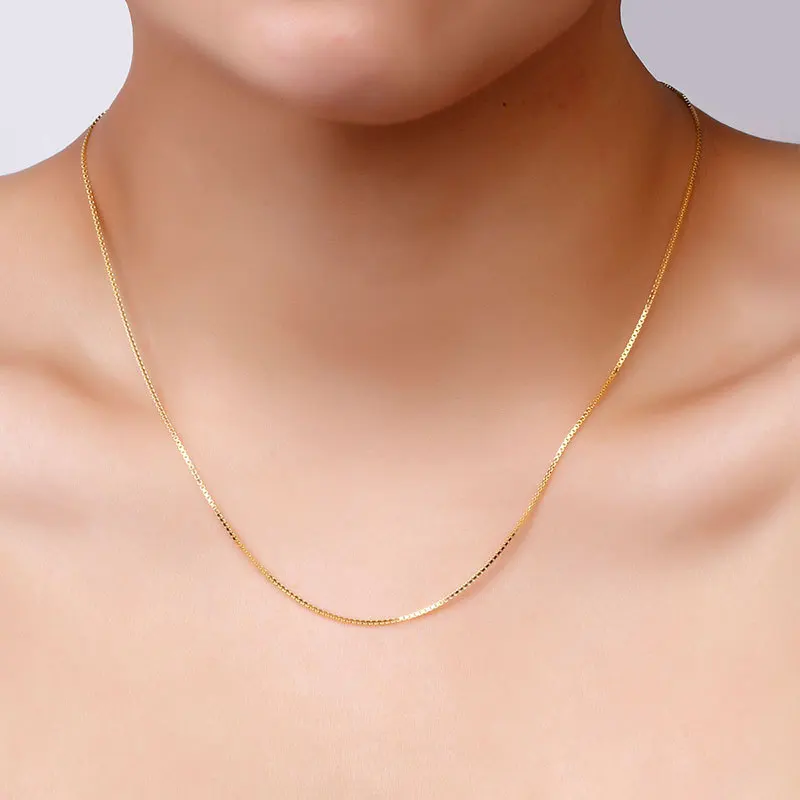 14k Gold 18 inch water wave cross snake bone chain melon seed chain sky star chain wholesale