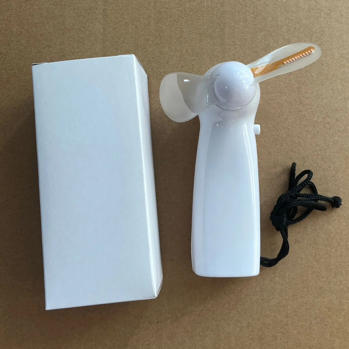 2024 New Mini Portable Handy LED Custom Battery Promotion Fan Programmable Text Flash Display Handheld  LED Message Fan