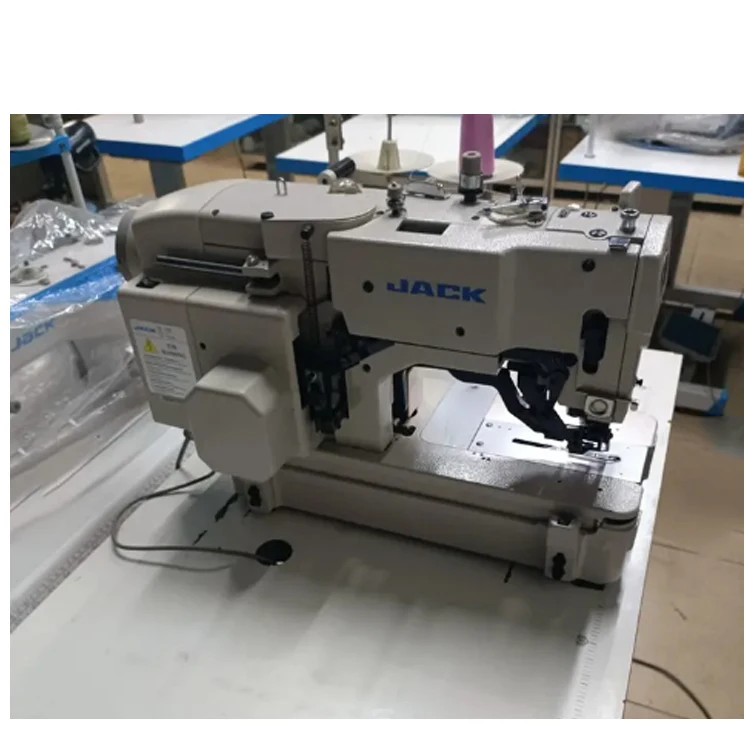 Used Buttonhole overlock 5 threads industrial sewing machine jack table with low price