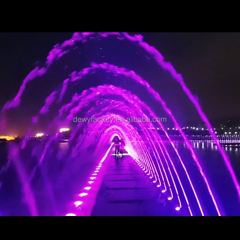 New Design Outdoor fountain modern Garden DMX512  RGB Led Light musical fountains for pool garden villa park hotel