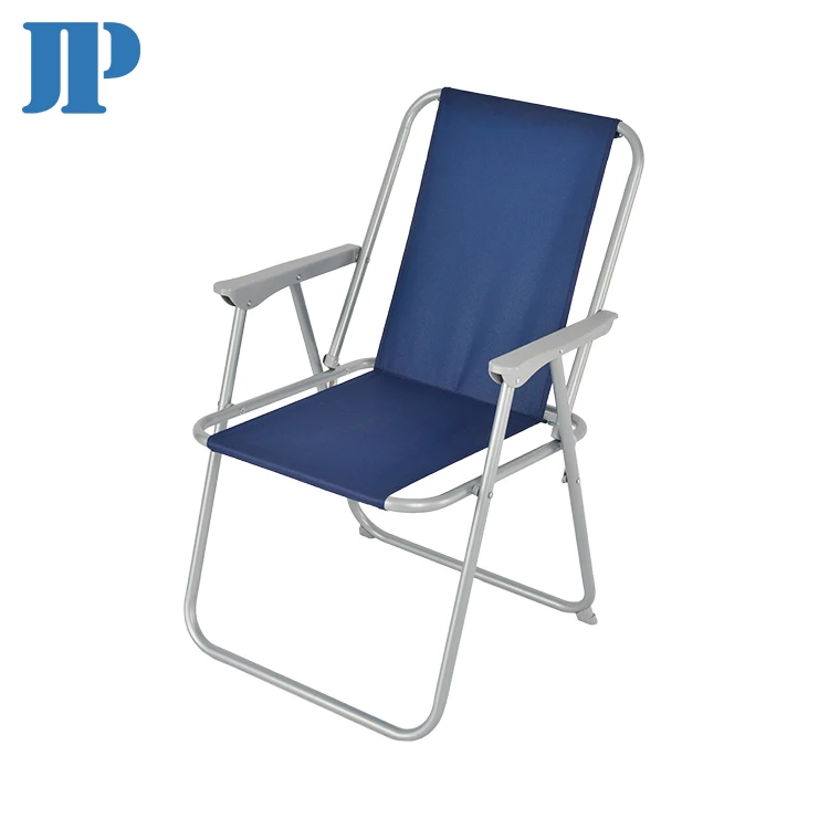 Easily taken Cheap steel  Spring folding beach chair with armrest