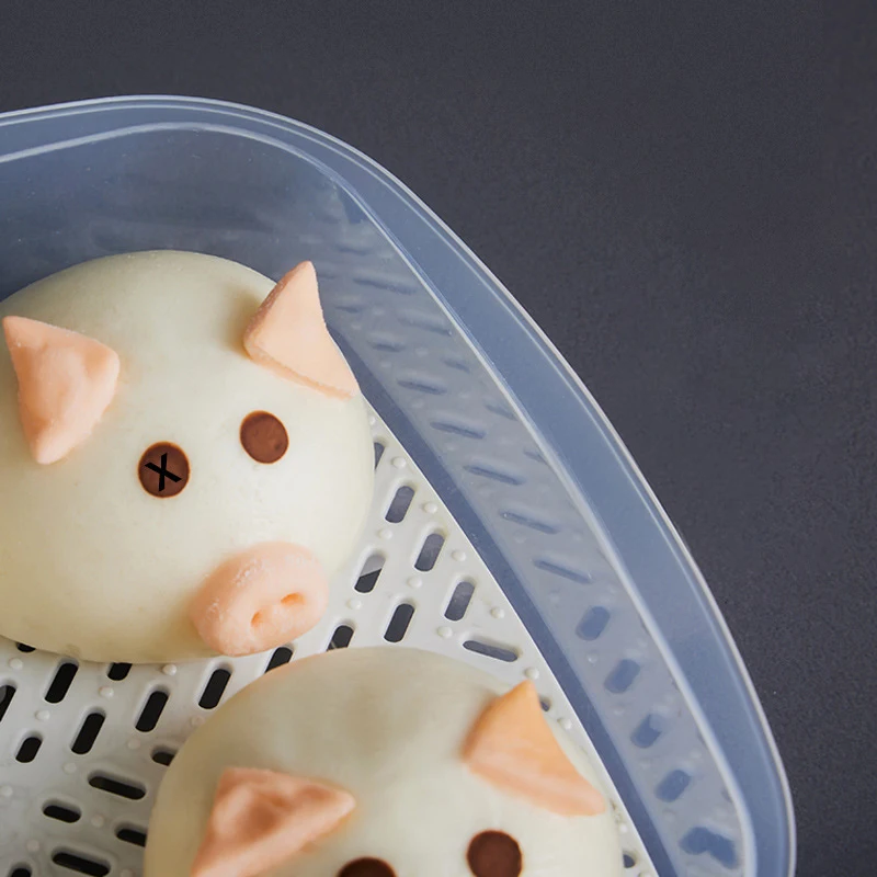 Пластиковые домашние кухонные инструменты безопасная Пароварка для микроволновой