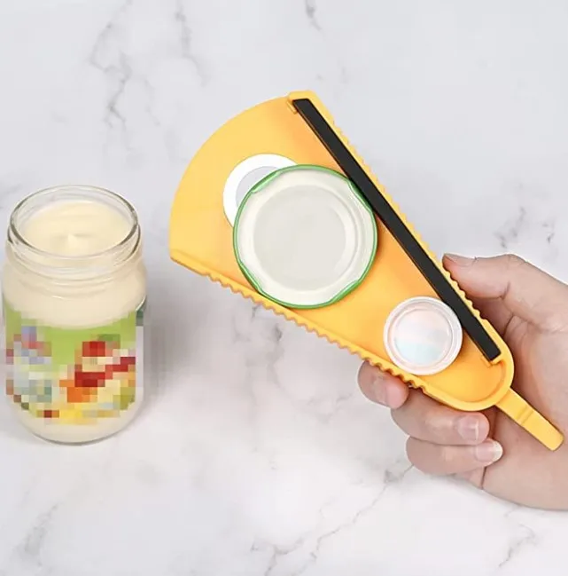 Carrot Can Opener Multifunctional Bottle Opener, Jar Opener for Weak Hands Jar Opener for Seniors, Beer Bottle Opener