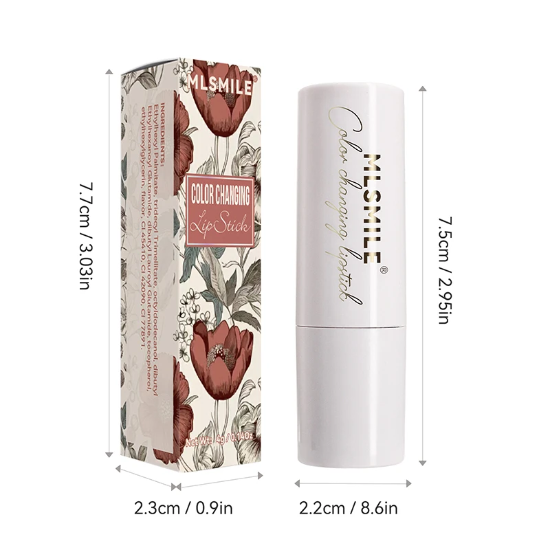 2024 Private Label High Pigment Crystal Lipstick Lip Balm Temperature Color Changing Mineral Ingredient Jelly Lipstick