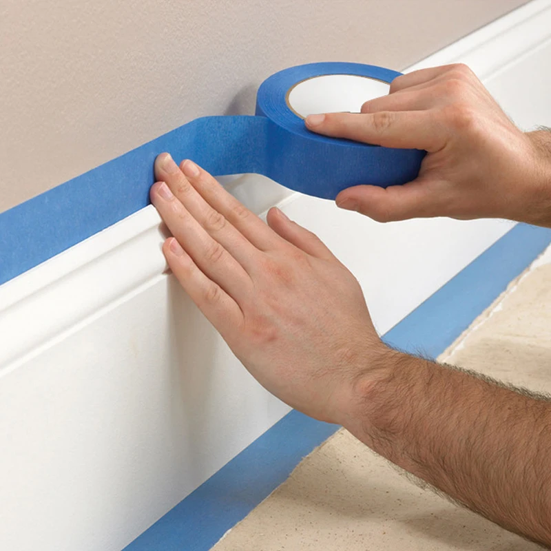 Hot Selling Paint Mask Custom Or Standard Good Price Meihe Paper Blue Masking Painter Tape