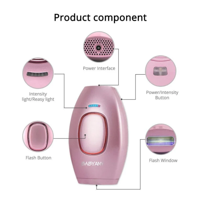 2021 new Popular Mini Portable Face Leg Back Bikini Hair Removal Machine from Home Painless Permanent IPL Hair Removal Laser