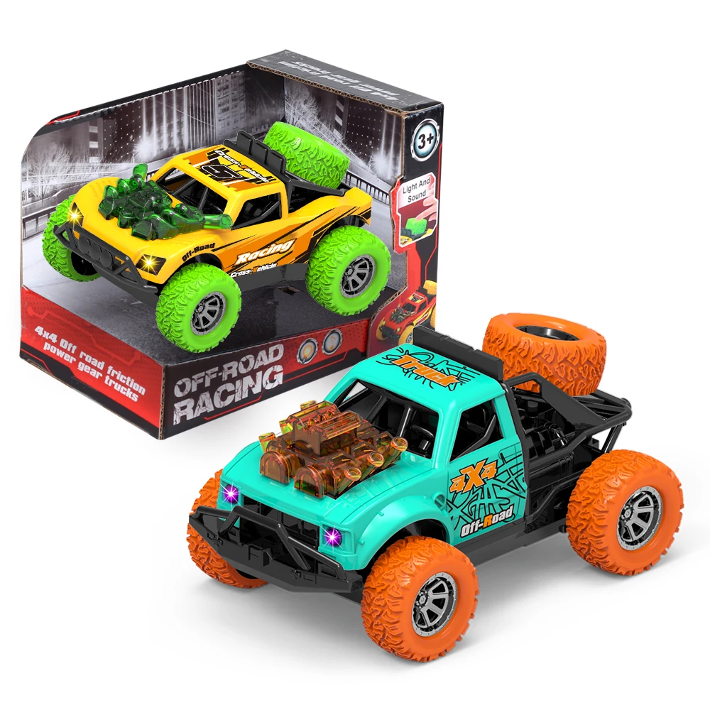 
2021 New Arrivals 6 Inch Plastic Inertia Off Road Racing Car Toy Vehicles For Kids 