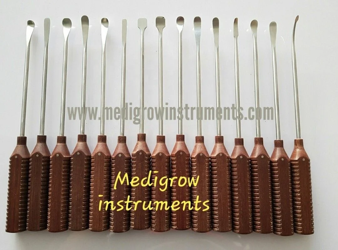 Forehead Lift Dissectors Set of 6 PCS Gold Plated / Stainless Steel