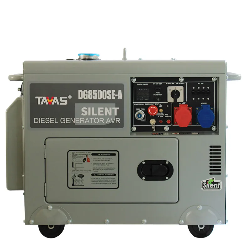 TAVAS 5kva 5kw 6kw 7kw 8kw 10kw Portable Silent diesel Generator