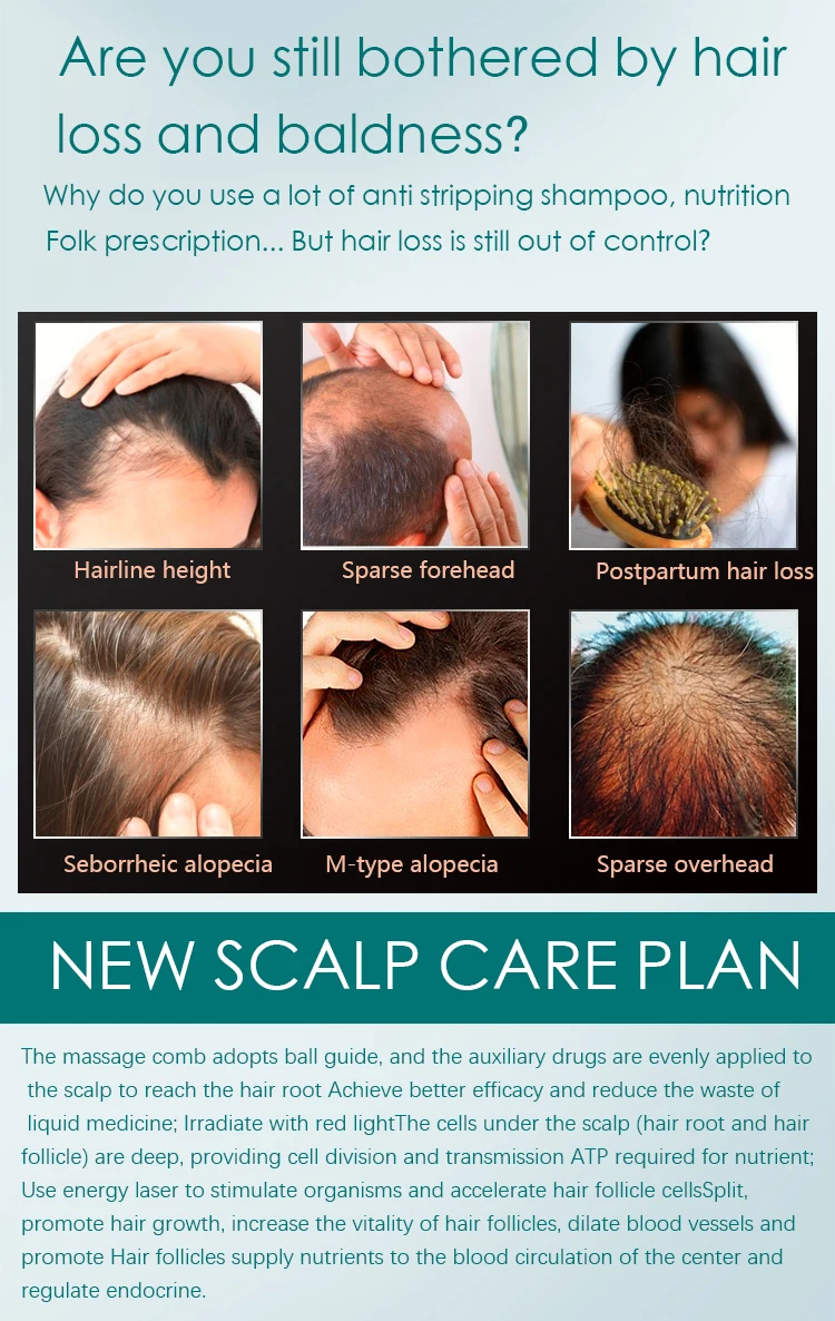 new product ideas 2024 hair growth machine for hair loss scalp massage comb  hair growth  treatment products