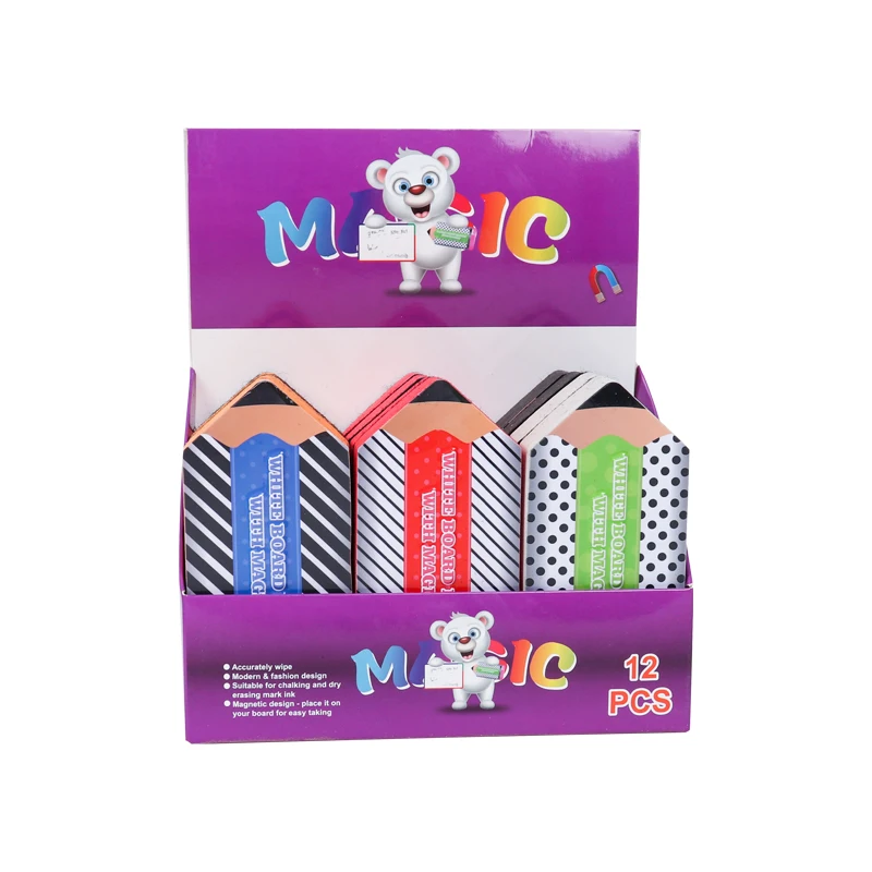 Magnetic white board dry eraser creative cute animal clean white board eraser manufacturers wholesale