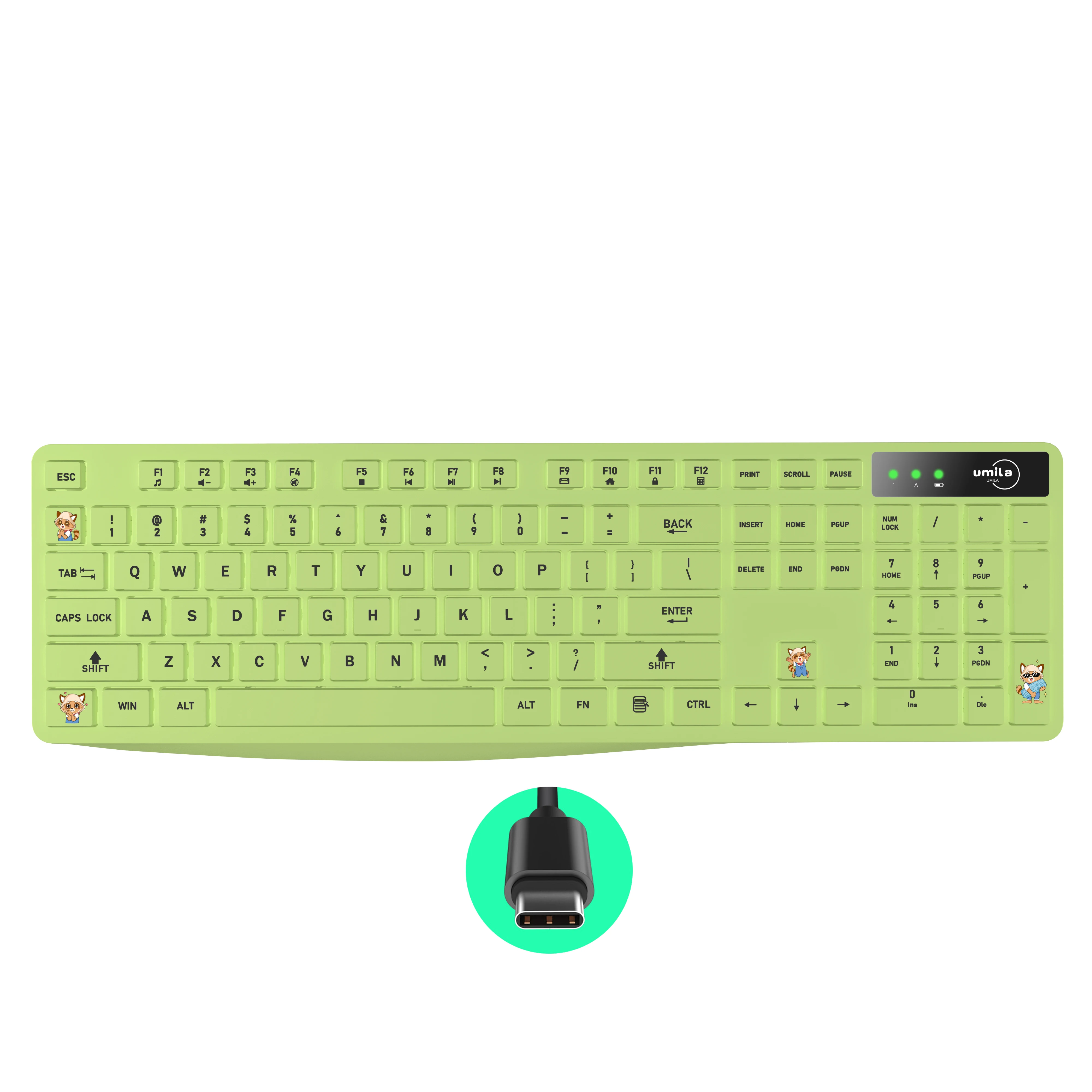 Wireless Keyboard Rechargeable Portable Slim Wireless Keyboard For IOS Android Windows PC Tablet