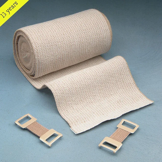 HONGDE Skin Color White Color Empty Pin Thick Bandage  4 Inch x 15 feet Stretched Length High Elastic Bandage