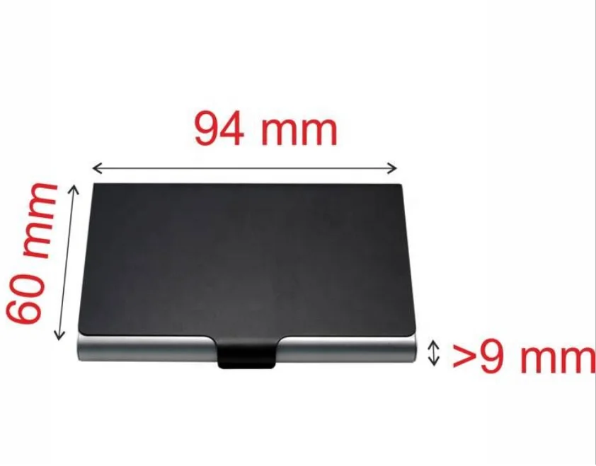 Алюминиевый держатель для визиток на