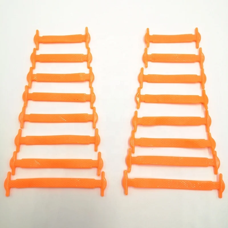 Unisex athletic running no tie elastic silicone shoe lace