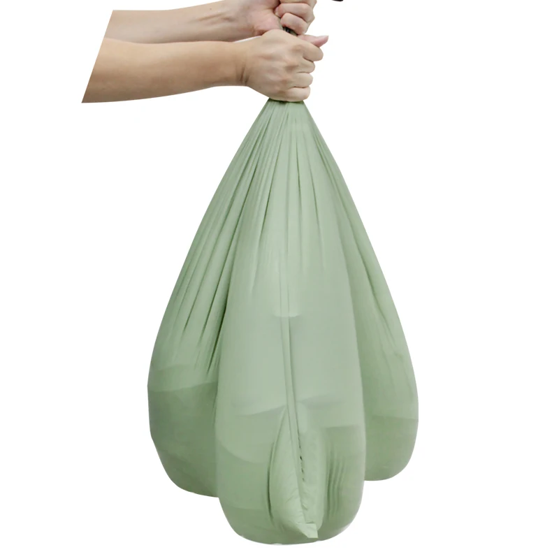 Hazard handle garbag 4 6 8 24 50 liter package force hot sale  100% bioderagadable cassava and starchchange self collection tras