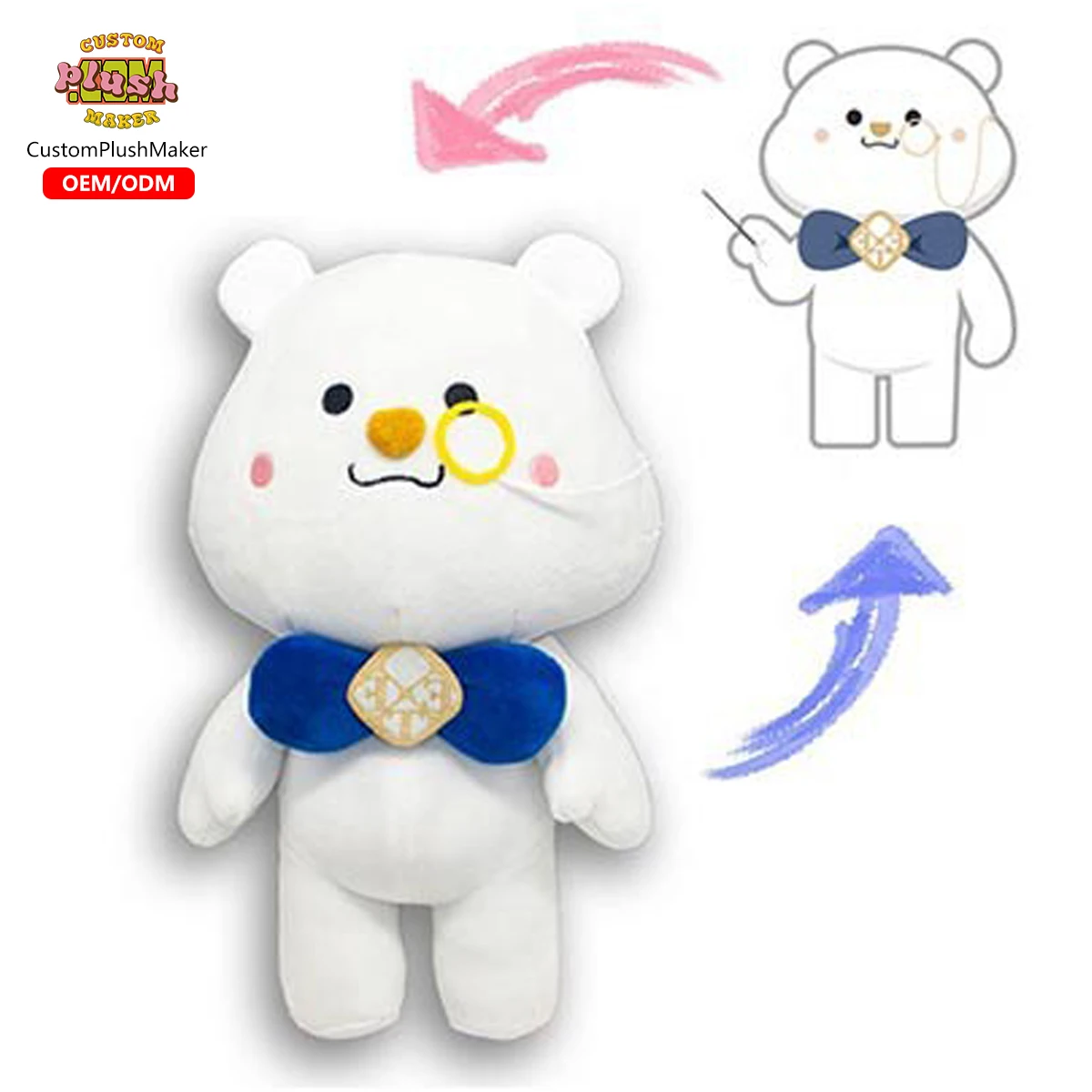 CustomPlushMaker com Toyseei Soft Plush Doll Plushies Dolls Anime Toy Doll Gift Small Stuffed Cute Figure Custom Anime Plush Toy