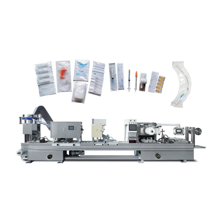 Автоматическая блистерная фармацевтическая тампон, предварительно заполненный шприц, хирургическая бандажная упаковочная машина для бумаги, пластиковая блистерная упаковка