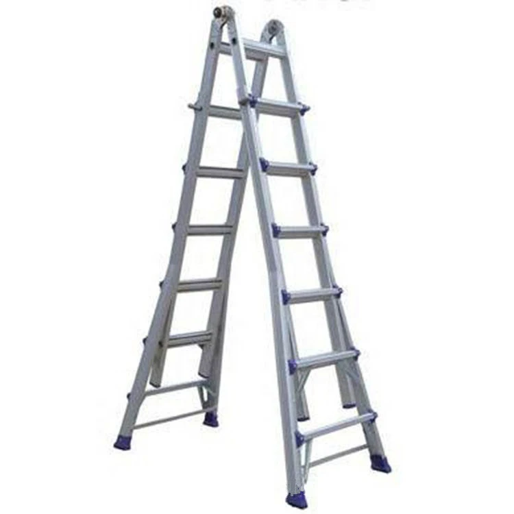 High quality 3-7 steps aluminium folding stairs durable multi-functional telescopic ladder
