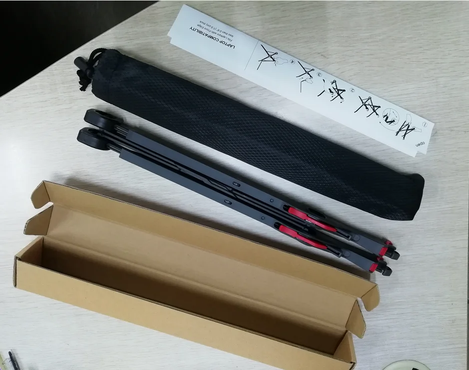 YDG-LS002 360 Degree Portable Laptop Cooler Adjustable and FoldablePlastic Stand for Office Desk Laptop Accessories