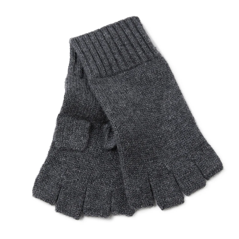 Factory Knitted Winter Cashmere Gloves Cute Fingerless Cashmere Gloves