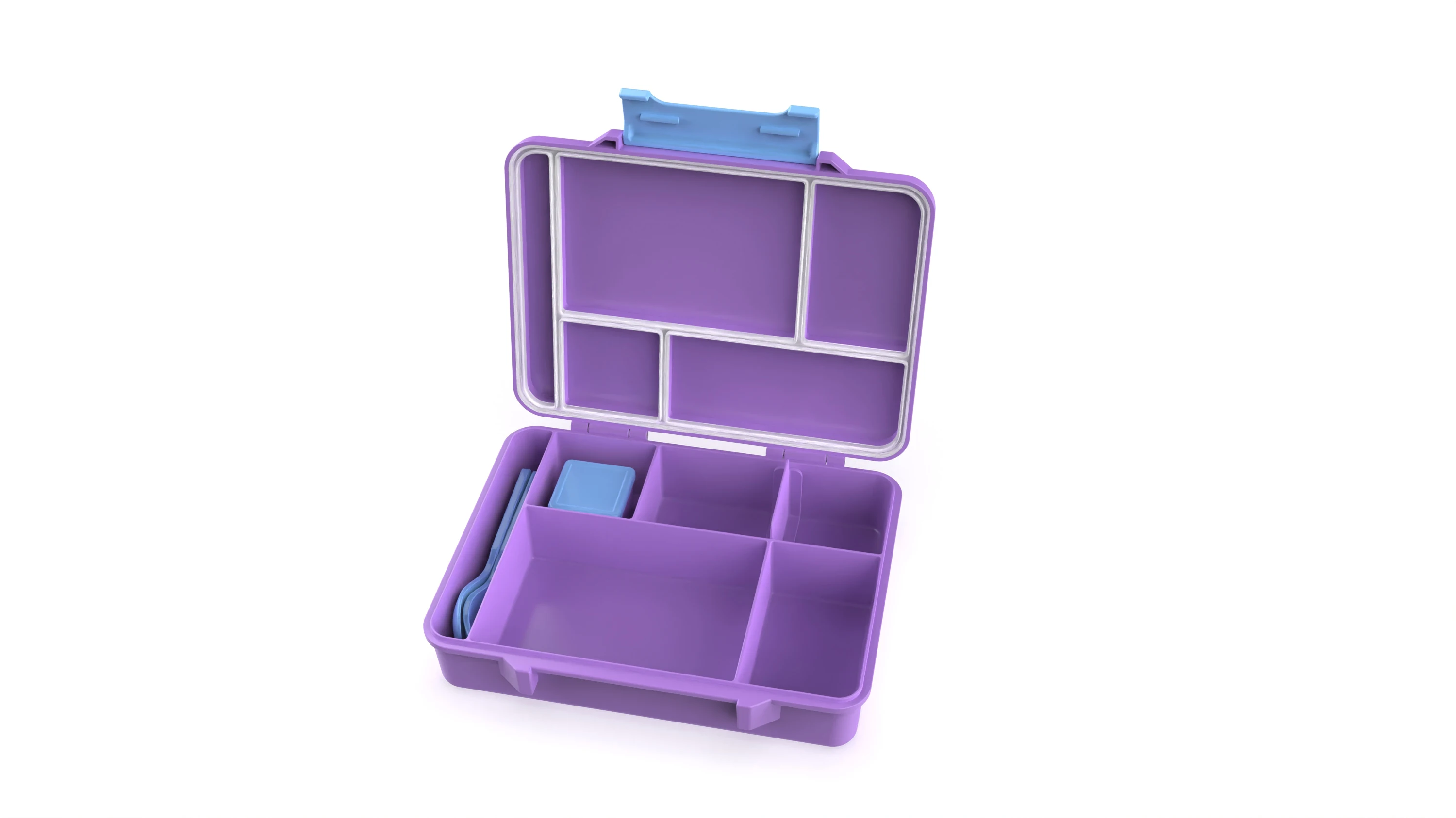 AOHEA new kid bpa free pp compartments Microwaveable bento container isolated food bento box bento box meal prep