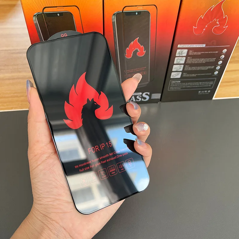 0.3mm HD Clear Tempered Glass Film Hight Alumina Unbreakable Screen Mobile Phone Glass  for iPhone 15 14 Pro Max