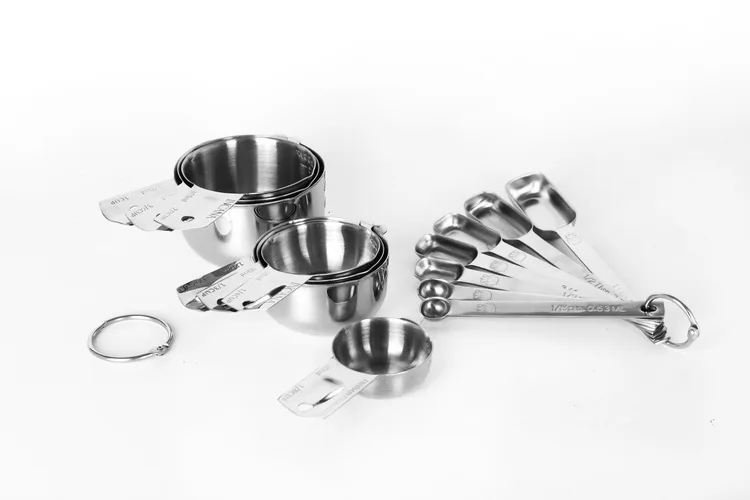 Лидер продаж на Amazon, набор мерных стаканчиков и ложек из пищевой нержавеющей стали