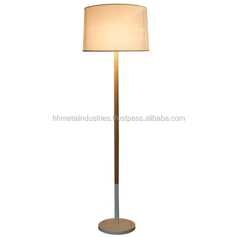 Round Modern Design Standing Decor Floor Lamp with Shade for Restaurant Interior Home Hotel
