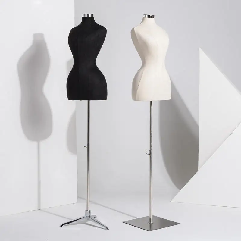 Mannequins Tailor With Torso And Base 1/2 Torso Mannequin Female Tailor White Lady Mannequins Tailor With Torso And Base