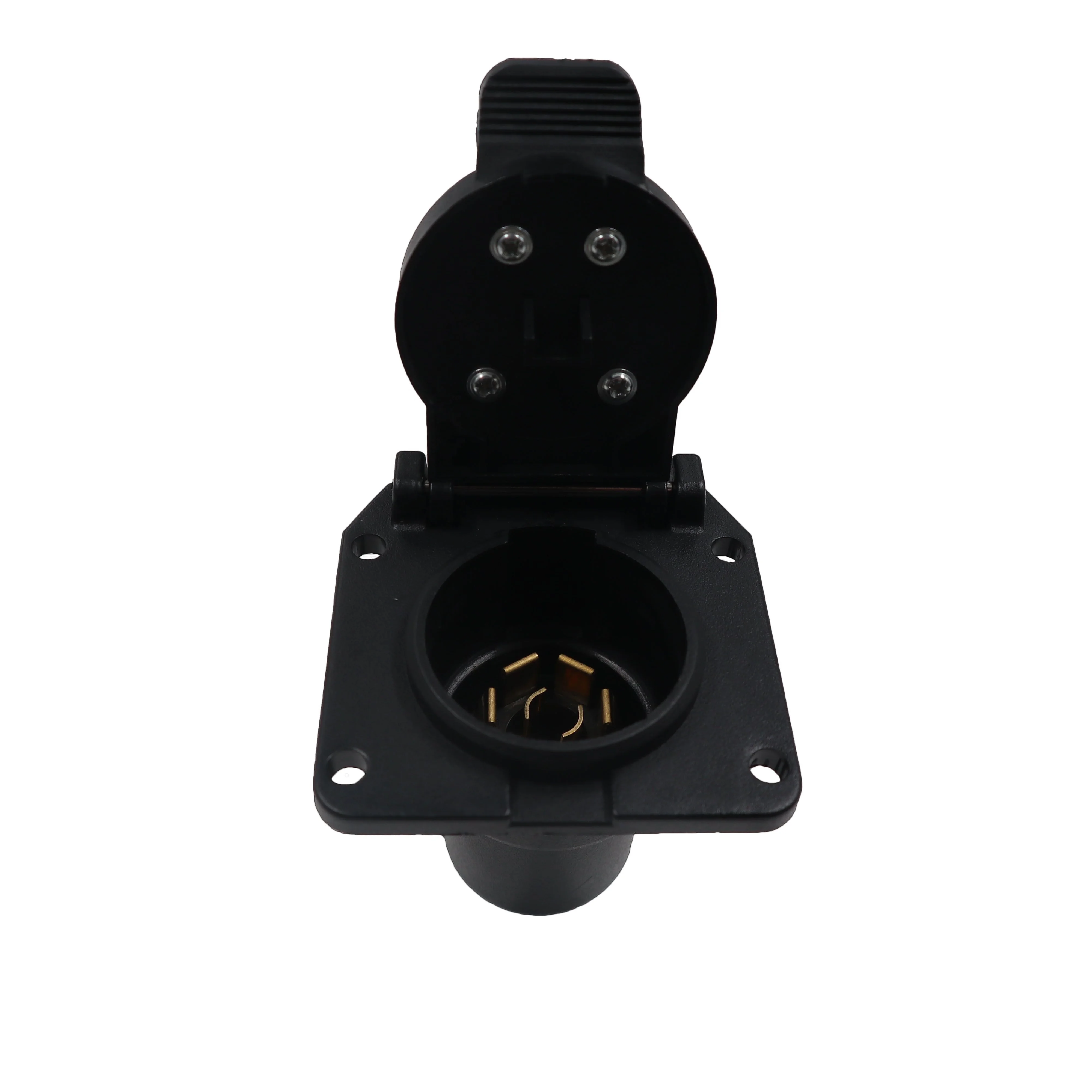 55416 Heavy Duty Replacement Vehicle Side Custom US CAR RV Blade 7 Pin Trailer Wiring Socket