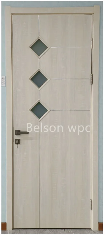 BES Modern Design White PVC Melamine WPC Abs Door Waterproof Internal Finish for Apartments Wood Veneer Primer Door for Sale