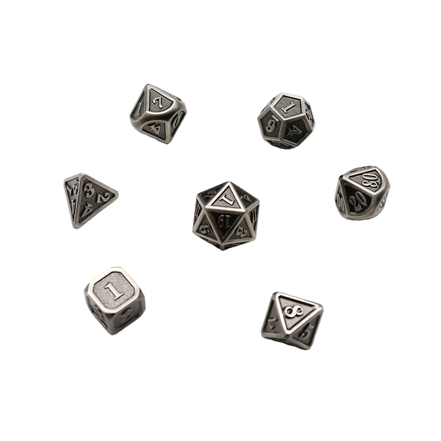 2023 Custom Logo New Design Dnd Polyhedral  S harp Edge Large Dice For Role Playing Game