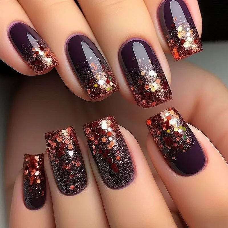 Acrylic Nails French False Nails Custom Private Label Squoval Coffin Square False Press On Nails