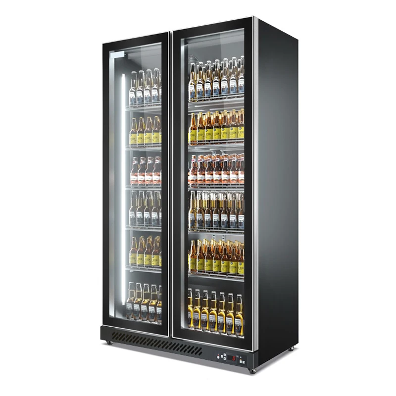 Beer Cabinet Beverage Cabinet Wine Display Cabinet Refrigeration Net Red Freezer Commercial Freezer Three Door Bar Refrigerator