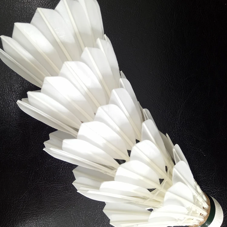 Class A Goose Feather Badminton Shuttlecock with Sandwich Cork Head