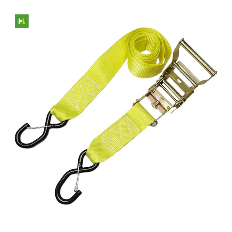 Professional Manufacture Truck Load Logistic Cargo Lashing Belt Ratchet 50mm Tie Down Straps