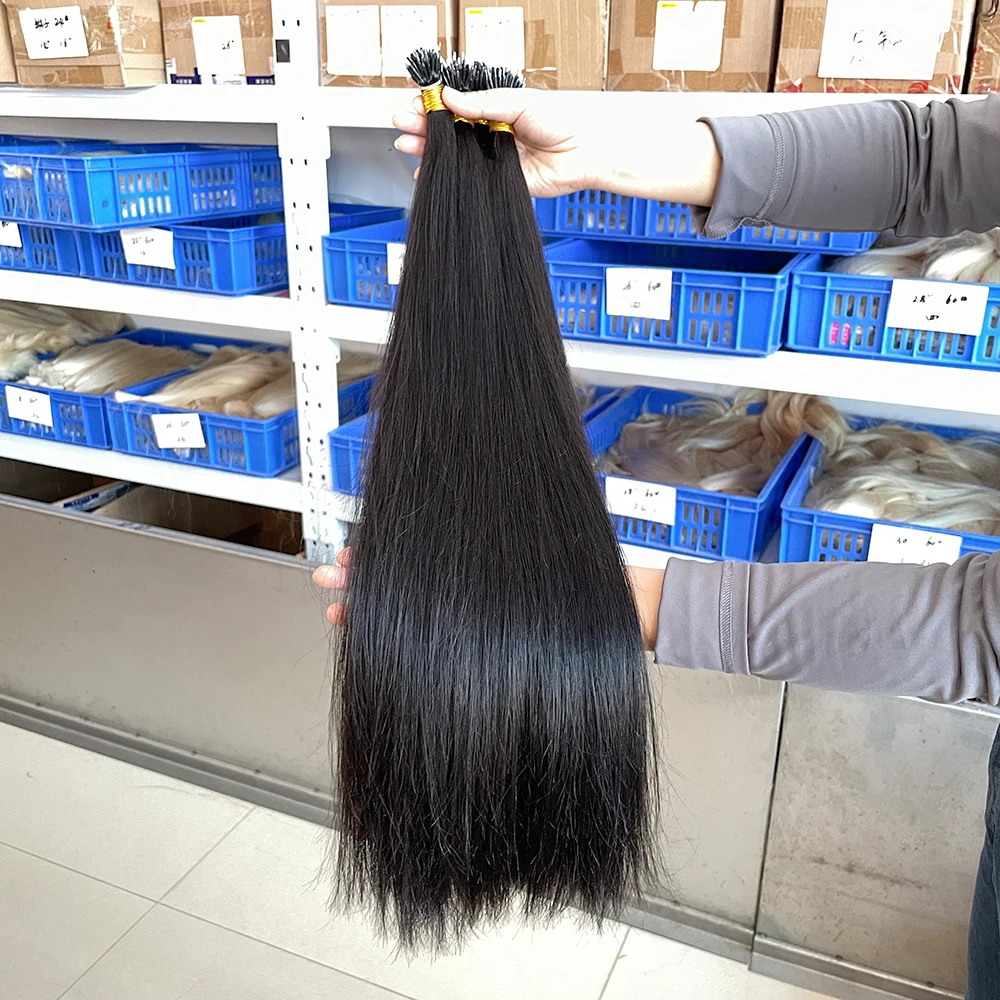 Wholesale Hot Selling Top Grade 12A remy Human Cuticle Aligned Hair Nano Ring Human Hair Extensions