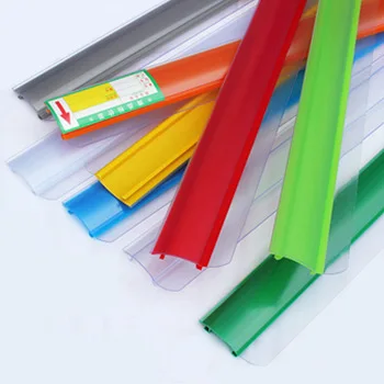 Подгонянная пластиковая ПВХ Пластиковая полка ценник этикетки держатель данных полоса для супермаркета