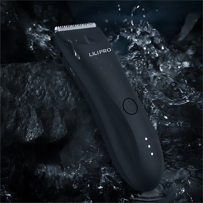LILIPRO B9  Waterproof Intimate Shaver Replaceable Ceramic Blade Dual-Head Groin Trimmer for Men Ball Electric Body Hair Trimmer