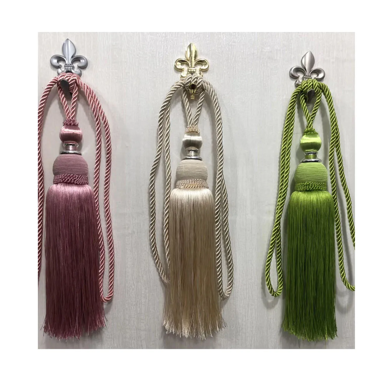 Spot supply Chinese modern simplicity curtain tassel tassel Fuyuan ball curtain tassel strap in stock wholesale