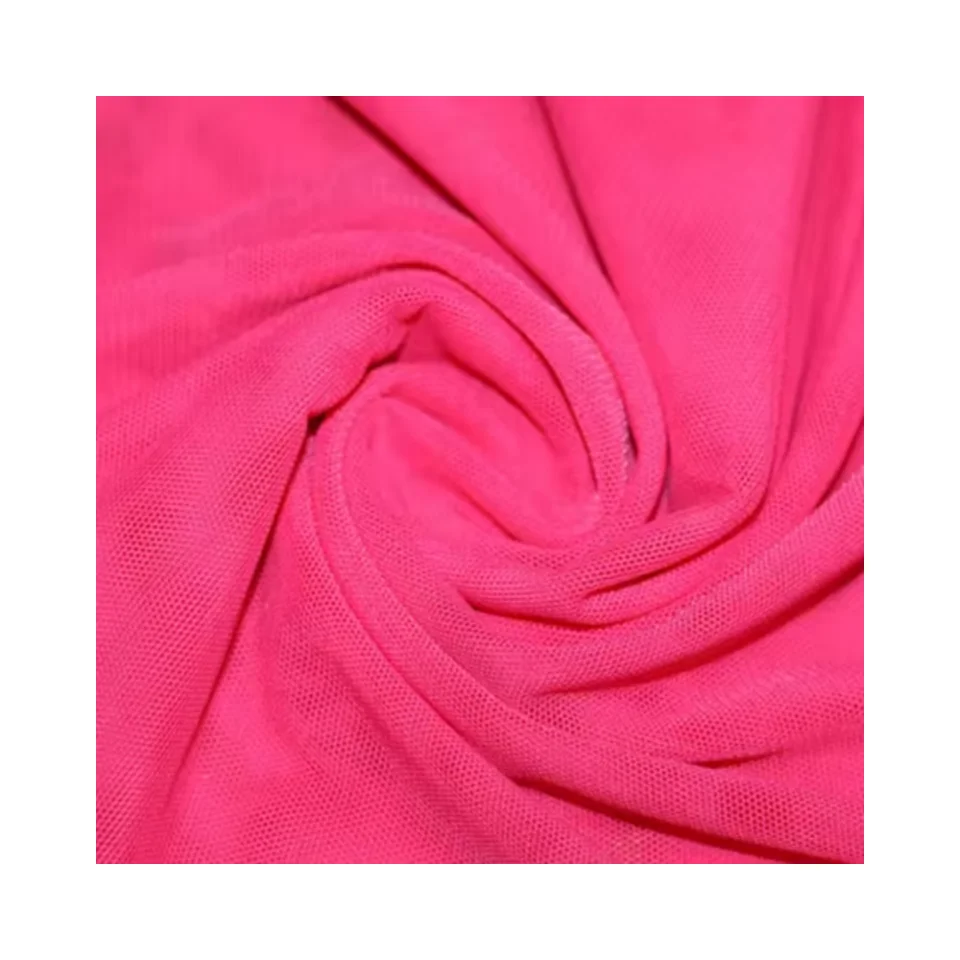 wholesale 4 way stretch knitted stretch  nylon  mesh fabric multi color power net fabric for dancer clothing textile