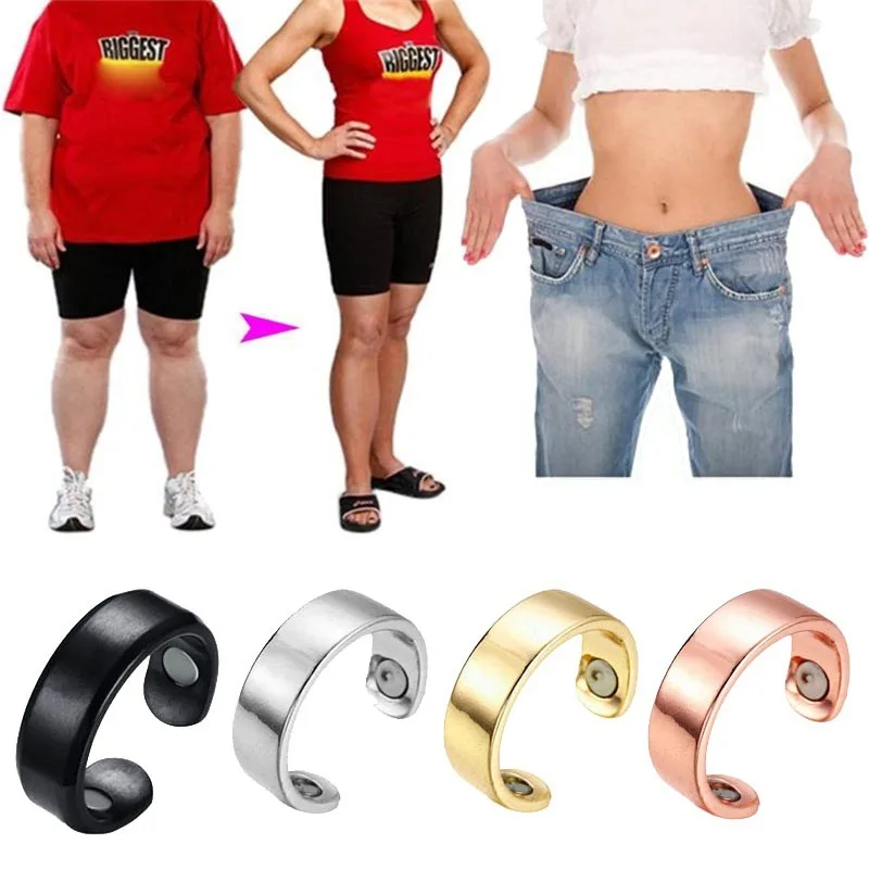 New Popular Resizeable Magnetic Slimming Rings Weight Lose Health Care Jewelry Health Opening Ring