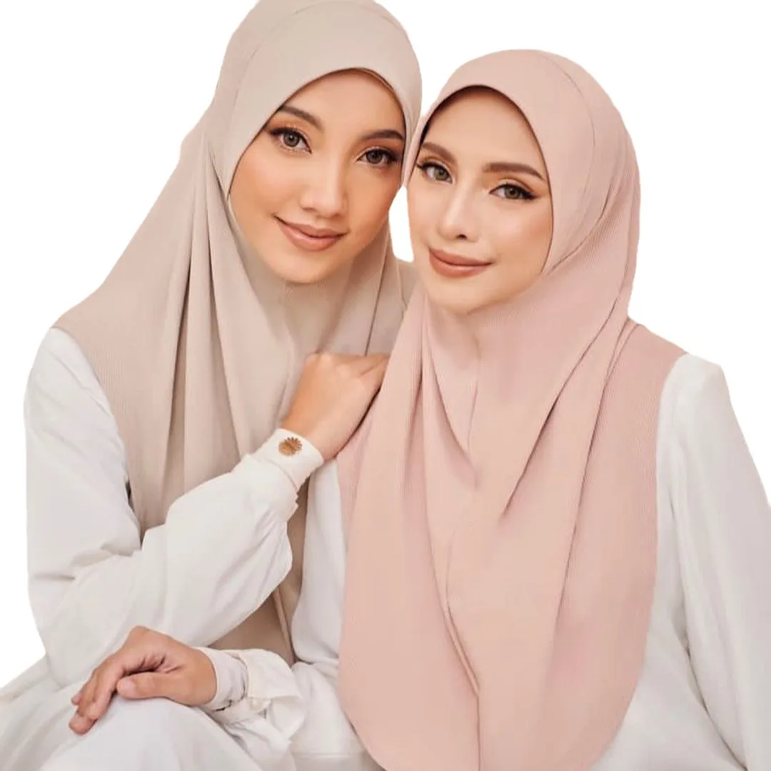 High Quality Ready to Wear Muslim Hijab Jersey Scarf Islamic Solid Headscarf Foulard Femme Musulman Wrap Bandana