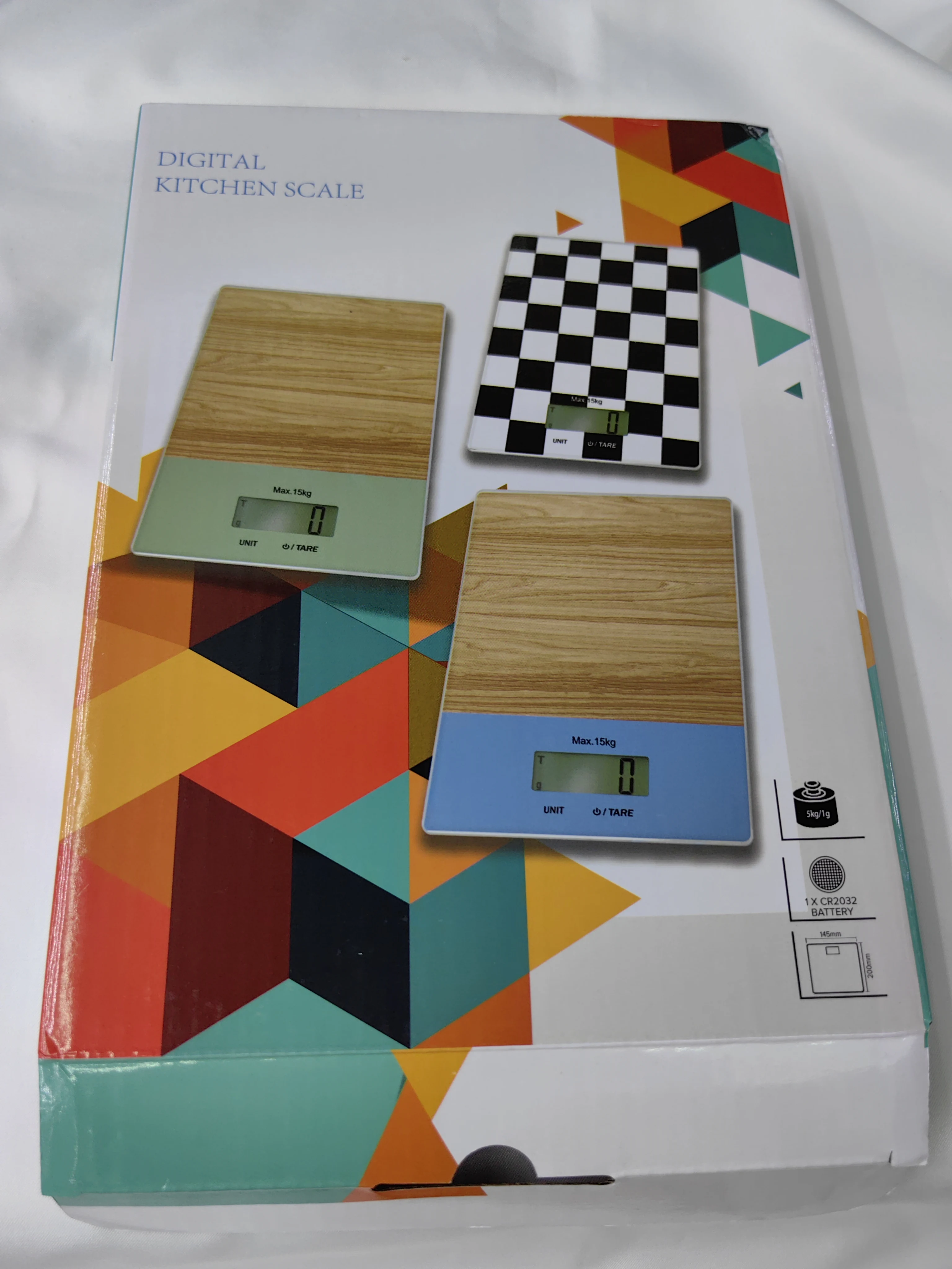 2023 Electronic 15kg Kitchen Scale Food Weighing Scale 1g Division OEM Box Power Battery
