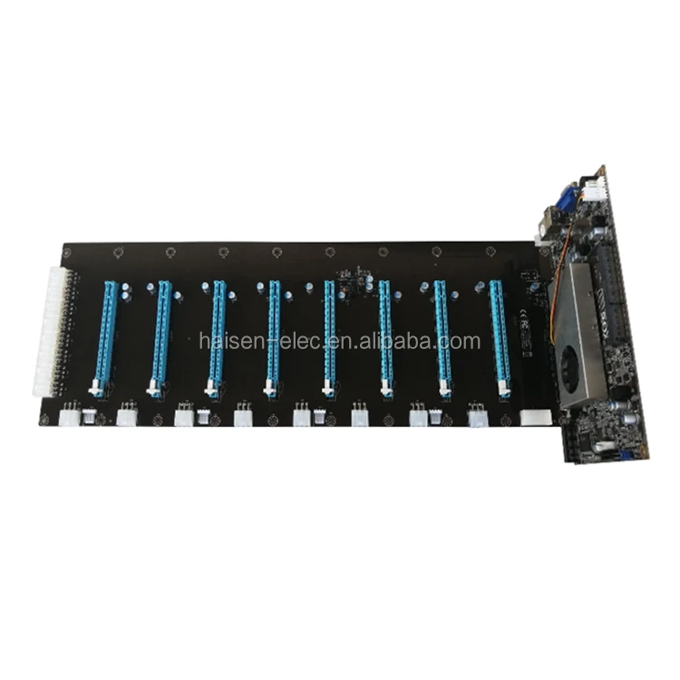  Материнская плата HAISEN 8 GPU BTC ETH для майнинга 1U материнская шасси процессора Intel